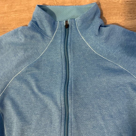 Patagonia Women Medium Capilene Long Sleeve Mock Neck Pullover 1/4 Zip Sweater - Picture 9 of 13